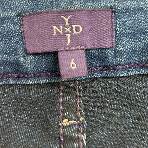 NYDJ Not Your Daughters Jeans Lift Tuck Technology Skinny Blue Jeans Women SZ 6 - Picture 5 of 15